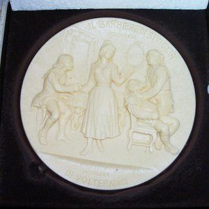 Vintage Italian Alabaster plate (#EV1254)